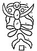 <I>Mexican Tablet No. 1584<BR>
 Creation of the First Pair<BR>
 Man and Woman</I>