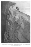 THE WALL DESCENDED PERPENDICULARLY TO SEEMINGLY INFINITE DEPTHS.