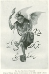 FIG. 16.THE GOD OF THUNDER<br> (From a Chinese drawing (? 17th Century) in the John Rylands Library)