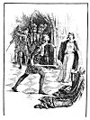 ''But one of these six knights, Gardant&eacute; hight,<BR>
 Drew out a deadly bow and arrow keene,<BR>
 Which forth he sent, with felonous despight<BR>
 And fell intent, against the virgin sheene.''