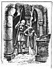'In th' evening late old Glauc&eacute; hither led<BR>
 Faire Britomart, and, that same Armory<BR>
 Downe taking, her therein appareled<BR>
 Well as she might.'' . . .