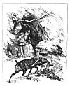 . . .''For want there of mankind,<BR>
 She caused him to make experience<BR>
 Upon wyld beasts, which she in woods did find<BR>
 With wrongfull powre oppressing others of their kind.''