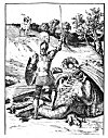 ''She nigher drew, and saw that joyous end:<BR>
 Then God she prayed and thankt her faithfull Knight<BR>
 That had atchievde so great a conquest by his might.''<BR>
 &nbsp;&nbsp;&nbsp;&nbsp;&nbsp;&nbsp;&nbsp;&nbsp;&nbsp;&nbsp;&nbsp;&nbsp;&nbsp;&nbsp;&nbsp;&nbsp;--Page 86.