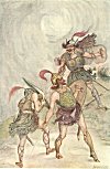 Walthar kept them at bay with his spear&nbsp;&nbsp;&nbsp;&nbsp;&nbsp;&nbsp;&nbsp;&nbsp;&nbsp;&nbsp;&nbsp;&nbsp;&nbsp;&nbsp;&nbsp;318<br> <i>Hiram Ellis</i>.